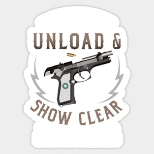 Unload & Show Clear Sticker